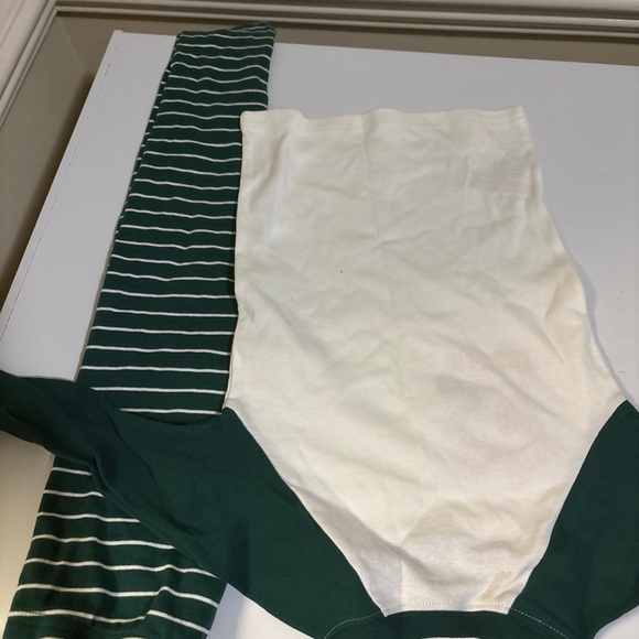 Carter's Green and White Long Sleeve Tee - Picture 6 of 7